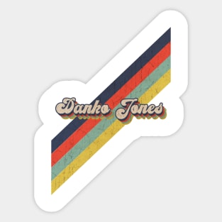 retro vintage color Danko Jones Sticker